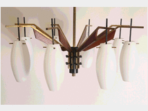 Lampadario chandelier  vintage modernariato 8 luci